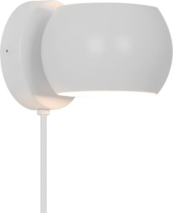 Nordlux Belir Wandlamp - E14 - Wit - Rond - Metaal - 13 cm