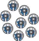 Dyto Laser - Blauwe Spaakreflectoren van Plastic