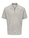 ONLY & SONS ONSKARI Overhemd Korte Mouw Klassieke Kraag Effen Moonstruck M