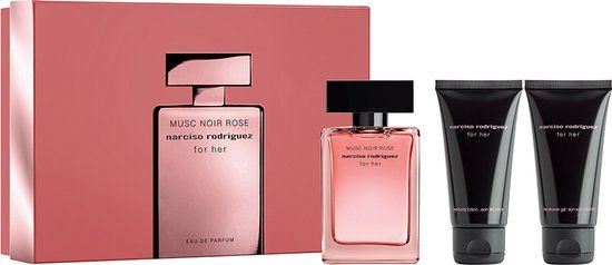 Narciso Rodriguez for Her Musc Noir Rose Giftset - Eau de Parfum, Shower Gel & Body Lotion - Women's Gift Set