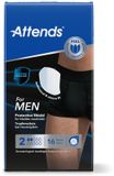 ATTENDS For Men 2 Incontinentieluiers voor Mannen, Maat M, Normaal Absorptieniveau, 64 Stuks