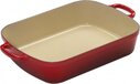Le Creuset Gietijzeren Braadslede - 33 x 25 cm - Kersenrood