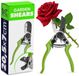 KADAX Amboss-tuinschaar, rozenschaar van koolstofstaal, bloemenschaar voor het nauwkeurig knippen van rozen, bloemen, planten en dunne takken, plantenschaar