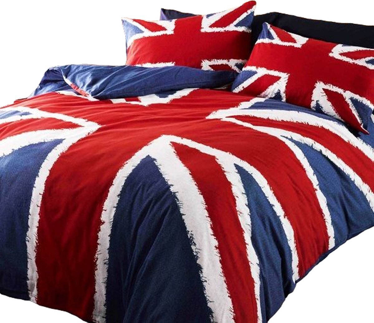 Rapport Union Jack tweepersoons dekbedovertrek - 200 x 200 cm. - Engelse Vlag dekbed