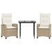 VidaXL 3212802 Ensemble de jardin crème, blanc