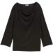 Tom Tailor T-shirt à manches longues pour femme, ajusté, drapé, avec encolure