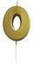 Ciao, Gouden cijferkaars 0 (6 cm), 21440