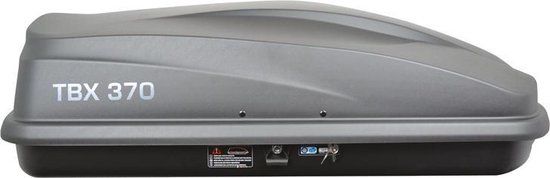 Twinny Load TBX 370 Liter Dakkoffer - Mat Zwart - 138x78x36 cm