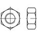TOOLCRAFT TO-6861084 Écrous hexagonaux M2 DIN 934 INOX V2A A2 100 pièce(s)