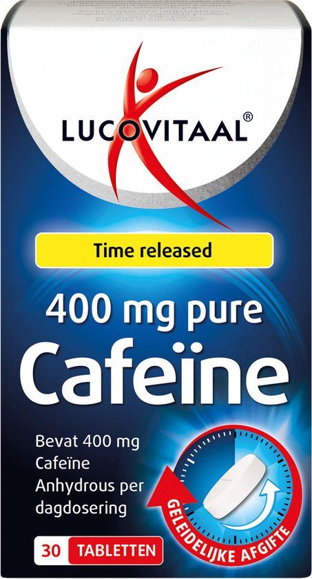 Lucovitaal Pure Cafeïne 400 mg 30 tabletten
