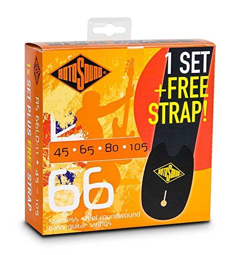 Rotosound RS 66 LD Value Pack snarenset 45-105 voor E-Bass met riem