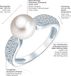 Valero Pearls Parel ring Sterling zilver Gekweekte zoetwaterparels wit