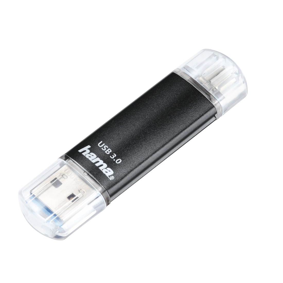 Hama Laeta Twin USB-stick - 256 GB - Zwart