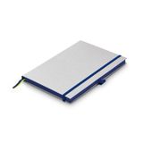 LAMY paper Hardcover A5 Notitieboek 810 - Notitieboek in formaat DIN A5 (145 x 210 mm) in donkerblauw met Lamy-lineatuur, 192 pagina's en elastisch sluitband