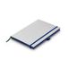 LAMY paper Hardcover A5 Notitieboek 810 - Notitieboek in formaat DIN A5 (145 x 210 mm) in donkerblauw met Lamy-lineatuur, 192 pagina's en elastisch sluitband
