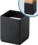 Relaxdays Meubelverhogers, Set van 4, Vierkant, 7x6x6 cm, Zwart