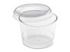 GUILLIN - Moulinipack Bodegacv250C karton met 300 glasplaten, rond, type Bodega, 25 cl en deksel, kunststof, transparant, 8,3 x 8,3 x 6 cm