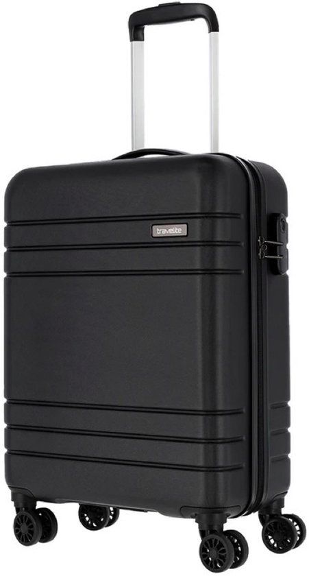 TRAVELITE Cabinetrolley «Pico» S Zwart 39 l Hardcase Handbagage 4 wielen