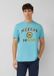 s.Oliver T-shirt turquoise katoen ronde hals korte mouw M