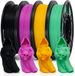 Matte TPU Filament 1,75 mm pour imprimantes 3D, Set de 4