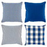 DII Kussensloop, stof, diverse marineblauw/gebroken wit, vierkant_18_inches