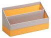 Rhodia brievenhouder, kunstleer, zilver