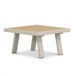 Lola table basse carrée | aluminium + polywood | beige | 71x71cm