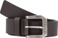 REPLAY Leren riem Belt W100 Black Brown donkerbruin