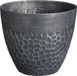 Mica Decorations Plantenpot Bravo - kunststof - zwart - D30 x H26 cm