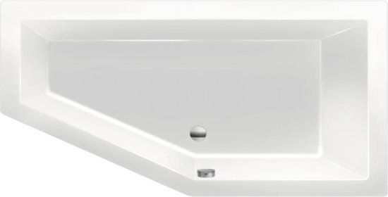 Xenz Society inbouwbad 175x80cm glans wit acryl