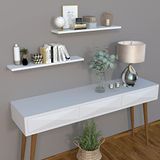 Henor Houten Wandplank 100 x 20 x 2.5 Cm. Tot 25 kg. Wit