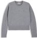Tommy Hilfiger Dames Gebreide Trui Wol Grijs Gemêleerd S