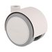 WAGNER Design meubelrol/zwenkwiel - soft - diameter Ø 40 mm, bouwhoogte 45 mm, papyruswit/grijs, draagkracht 35 kg - 01670401