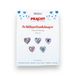 Pracht Creatives Hobby 6044-50011 Diamantschilderen sleutelhanger, hartjesmotief, knutselset voor het ontwerpen van 5 hangers met glittersteentjes, voor kinderen vanaf 5 jaar