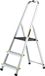 DRABEST | Leiding - Multifunctionele leiding PRO - 3 treden - Trap - Aluminium - stabiel en veilig - met haak - draagvermogen 150 kg