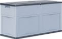vidaXL Opbergkist 320 L Grijs Zwart