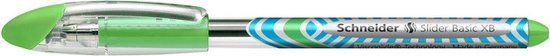 Schneider Schrijfwaren Schneider Slider Basic XB balpen, lichtgroen, 10 stuks