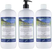 Claudius Cosmetics B.V. Body & Hair Alpenkruiden - 1 liter - set van 3 stuks - met gratis pomp - 2 in 1 voor lichaam en haar.