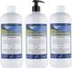 Claudius Cosmetics B.V. Body & Hair Alpenkruiden - 1 liter - set van 3 stuks - met gratis pomp - 2 in 1 voor lichaam en haar.