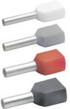 Klauke 87010 Dubbele adereindhulzen 0.75 mm² Grijs 1000 stuk(s)
