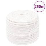 vidaXL Boottouw 12 mm 250 m polypropyleen volwit