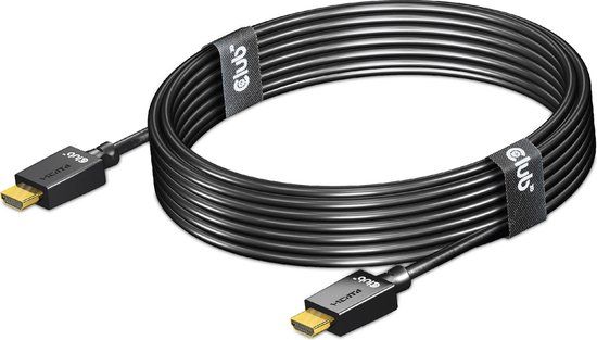 CLUB3D Ultra High Speed HDMI 2.1 Cable 4K120Hz, 8K60Hz 48Gbps M/V 4 Meter