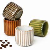 Merkloos Espressokopjes - Set van 4 - 180 ml - Keramiek - Gemengde kleuren