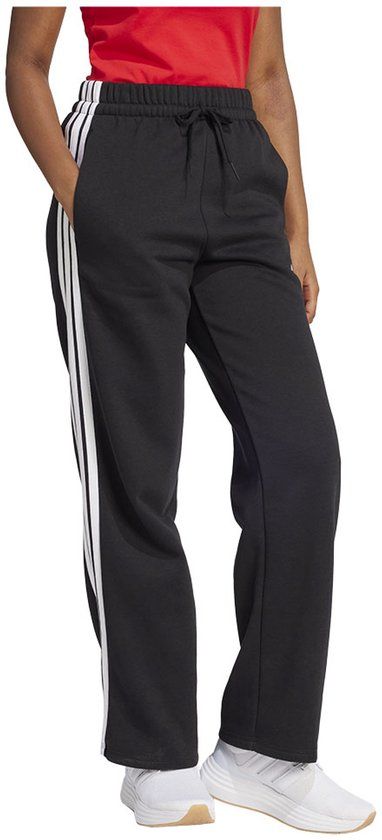 Adidas Essentials 3 Stripes Open Hem Fleece Joggers Zwart XS / Regular Vrouw