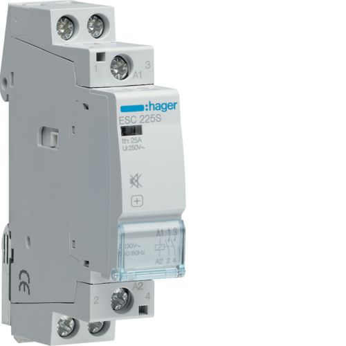 HAGER ESC225S Relais Grijs 230V 50/60Hz