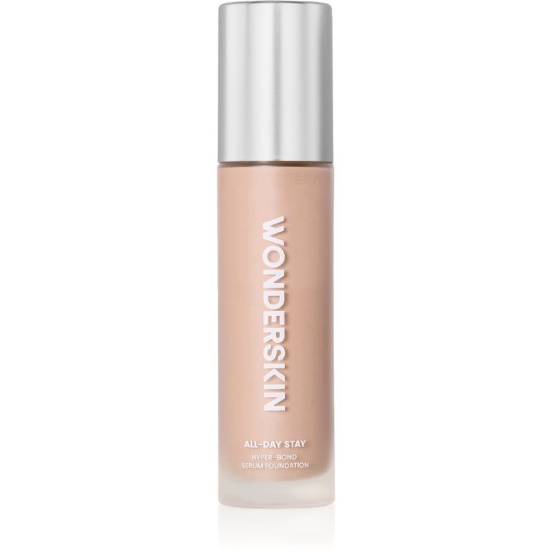 Wonderskin Hyper Bond Serum Foundation – Waterbestendig, veegvast, 24u houdend met niacinamide & hyaluronzuur – Lichtgewicht, natuurlijke finish, vegan (Moonstone)