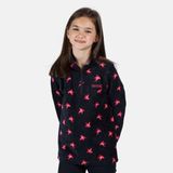 Regatta Kinderen Lovely Jubblie Lichtgewicht Gedrukte fleece met halve rits Outdoortrui blauw