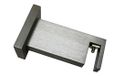 GARDINIA Beugel Slim voor Luxor rechthoekig staal geborsteld 7,5 cm