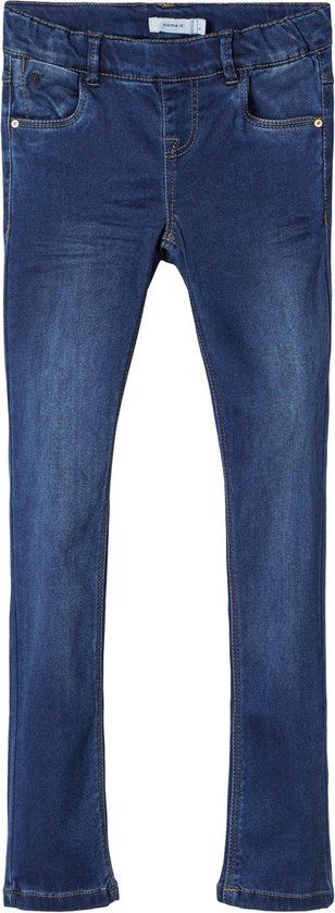 Name It NKFPOLLY Skinny Jeans - Dark Blue Denim - Baby Maat 92