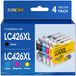 Brother LC426XL cartouches d'encre, set de 4, encre pigmentée, compatible avec Brother MFC-J4535DW